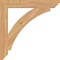 Ekena Millwork Thorton Slat Smooth Bracket, Western Red Cedar, 3 1/2"W x 28"D x 28"H BKT04X28X28THR06SWR - alternate 2
